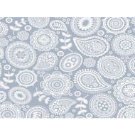Con-Tact Grip Print 18 In. x 4 Ft. Paisley Pewter Non-Adhesive Shelf Liner