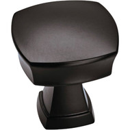 Allison by Amerock Stature Square Matte Black Cabinet Knob