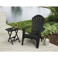 Adams Quik-Fold Black 15.25 In. W. x 17.38 In. L. Rectangle Poly Table