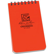 Rite in the Rain All-Weather 3 In. W x 5 In. H 50-Sheet Top-Spiral Bound Notebook  Orange
