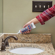 GE Ultra Seal Pro 5.5 Oz. White Siliconized Acrylic Latex Kitchen & Bath Caulk