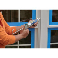 GE Max Shield All Weather 10.1 Oz. White Window & Door Advanced Polyer Acrylic Latex Sealant