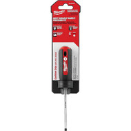 Milwaukee 3/16 In. x 3 In. Cushion Grip Cabinet Tip Slotted Screwdriver