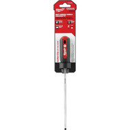 Milwaukee 3/16 In. x 6 In. Cushion Grip Cabinet Tip Slotted Screwdriver