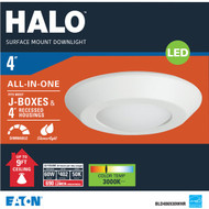 Halo 4 In. Retrofit Flush Mount LED Recessed Light Fixture  802 Lm.