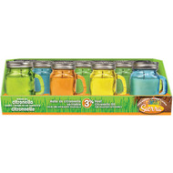 Sierra 2.8 Oz. Citronella Candle in Colored Glass Mason Jar