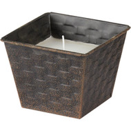 Sierra 8 Oz. Citronella Candle in Wicker Metal Bucket