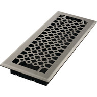 Imperial San Francisco 4 In. x 12 In. Brushed Nickel Steel Floor Register