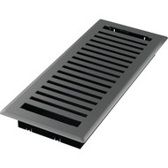 Imperial Montezuma 4 In. x 12 In. Gray Granite Steel Floor Register