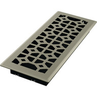 Imperial Templar 4 In. x 12 In. Satin Nickel Steel Floor Register