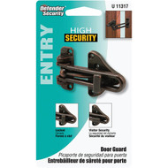 Defender Security Bronze Swing Bar Door Guard with Lock
