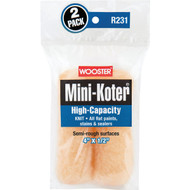 Wooster Mini-Koter 4 In. x 1/2 In. Knit Roller Cover (2-Pack)