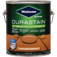 Wolman DuraStain One Coat Solid Color Exterior Stain  Natural Cedar 1 Gal.