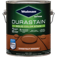 Wolman DuraStain One Coat Solid Color Exterior Stain  Chestnut Brown 1 Gal.