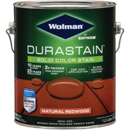 Wolman DuraStain One Coat Solid Color Exterior Stain  Natural Redwood 1 Gal.