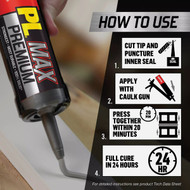 LOCTITE PL Max 9 Oz. Premium Construction Adhesive