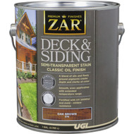 ZAR Semi-Transparent Deck and Siding Stain  Oak Brown  1 Gal.