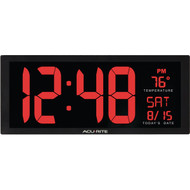 Acurite 14.5 In. Digital Wall Clock