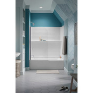 Sterling Traverse 60-1/8 In. L x 31-1/4 In. W X 58-1/4 In. H 4-Piece Tub & Shower Wall Set in White