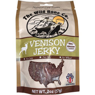 The Wild Bone Company Venison Jerky Dog Treat  2 Oz.
