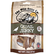 The Wild Bone Company Quail Jerky Dog Treat  2 Oz.