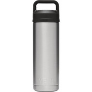 Yeti Rambler 18 Oz. Silver Stainless Steel Insulated Vacuum Bottle with Chug Cap