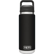 Yeti Rambler 26 Oz. Black Stainless Steel Insulated Vacuum Bottle with Chug Cap