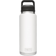 Yeti Rambler 36 Oz. White Stainless Steel Insulated Vacuum Bottle with Chug Cap