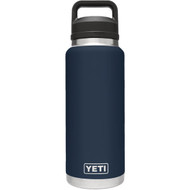 Yeti Rambler 36 Oz. Navy Stainless Steel Insulated Vacuum Bottle with Chug Cap
