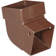 Amerimax 2 In. Contemporary Square Brown Vinyl Elbow