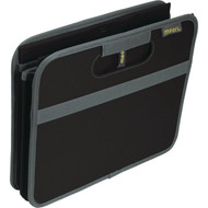 Meori 2-Compartment Lava Black Foldable Reusable Box