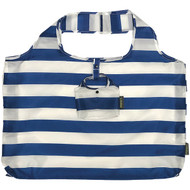 Meori Classic Blue Stripes Pocket Shopper Bag