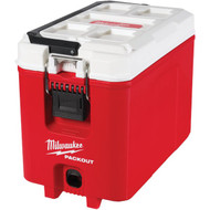 Milwaukee PACKOUT 16 Qt. Compact Cooler  Red/White