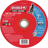 Diablo Steel Demon Type 27 7 In. x 1/16 In. x 7/8 In. Metal Cut Off Wheel