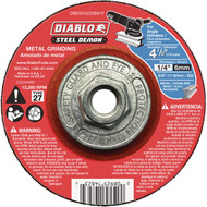 Diablo Steel Demon Type 27 4-1/2 In. x 1/4 In. x 5/8 In.-11 Metal Grinding Cut Off Wheel