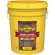 Cabot Solid Color Acrylic Decking Stain  1806 Neutral Base  5 Gal.