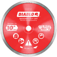 Diablo 10 In. Diamond Continuous Rim Dry/Wet Cut Diamond Blade