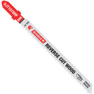 Diablo T-Shank 4 In. x 10 TPI Bi-Metal Jig Saw Blade for Reverse Cuts in Wood (5-Pack)