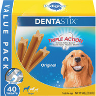 Pedigree Dentastix Large Dog Original Flavor Dental Dog Treat (40-Pack)