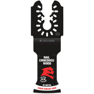 Diablo Universal Fit 1-1/4 In. Bi-Metal Oscillating Blade for Nail-Embedded Wood