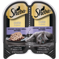 Sheba Perfect Portions Cuts in Gravy 2.6 Oz. Savory Mixed Grill Adult Wet Cat Food