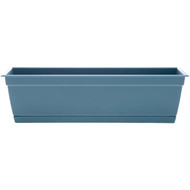 Bloem Ocean Series Dayton 24 In. W. x 6.69 In. H. x 7.75 In. D. Recycled Ocean Plastic Ocean Blue Window Box
