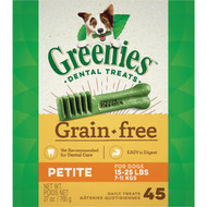 Greenies Petite Small Dog Original Flavor Grain-Free Dental Dog Treat (45-Pack)