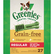 Greenies Regular Medium Dog Original Flavor Grain-Free Dental Dog Treat (27-Pack)