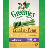 Greenies Large Dog Original Flavor Grain-Free Dental Dog Treat (17-Pack)