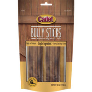 Cadet Beef Bully Sticks All Size Dog Treat  6 Oz.