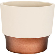 HC Companies Sprite 3 In. x 3 In. x 2.5 In. Resin Vanilla Bisque Succulent Pot