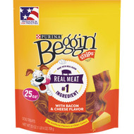 Purina Beggin' Strips Bacon & Cheese Flavor Chewy Dog Treat  25 Oz.
