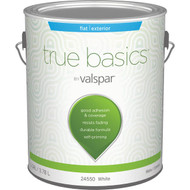 True Basics by Valspar Flat Exterior House Paint  1 Gal.  White