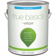 True Basics by Valspar Flat Exterior House Paint  1 Gal.  Pastel Base